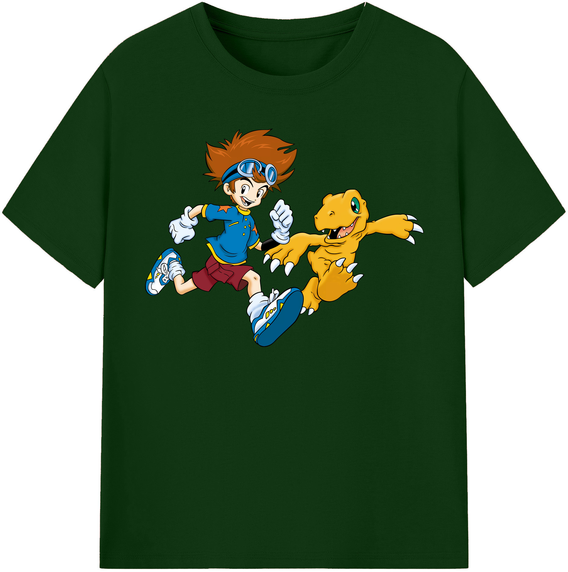 （画像用） Digimon デジタルモンスター/デジモン 綿100％半袖Tシャツ（フロントプリント）